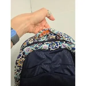 Vera Bradley NWT Travel Backpack Lisbon Medallion Cool blue white purple green Vera Bradley | Bags | Vera Bradley Nwt Travel Backpack  main image 2